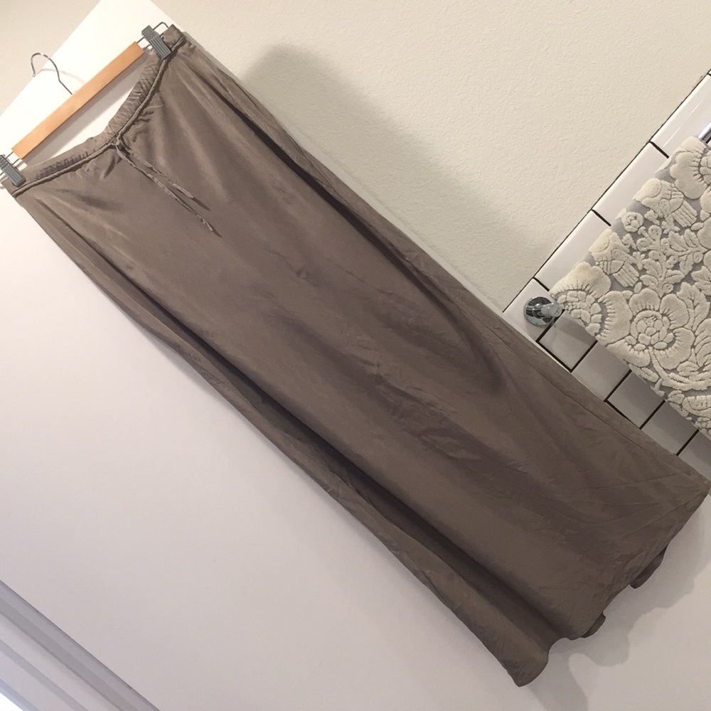 vince silk maxi skirt